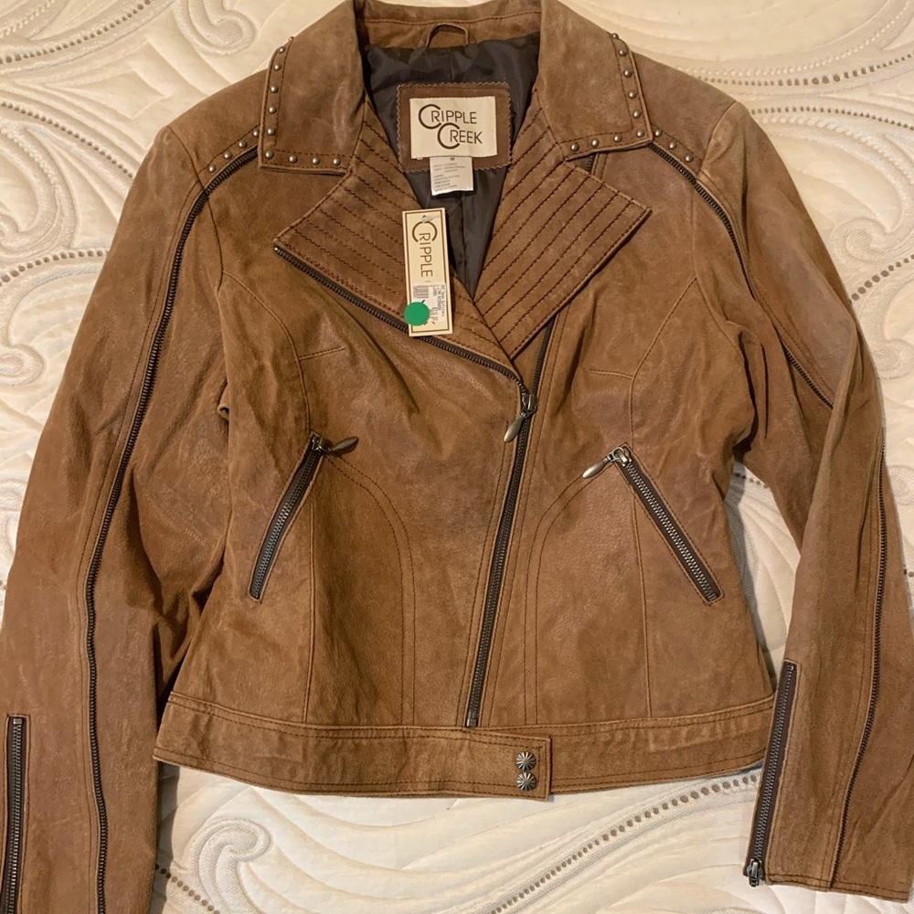 NWT Cripple Creek Women’s Western Leather Jacket